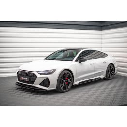 Накладки сплиттеры на пороги на Audi RS6 C8 / RS7 C8